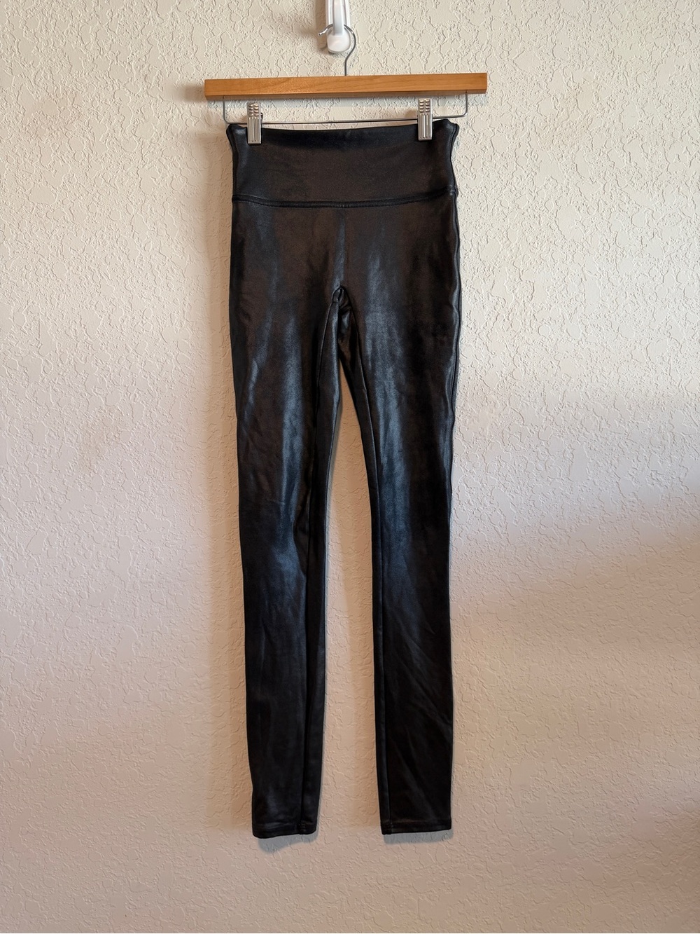 SPANX Faux Leather High Rise Leggings Black Size XS